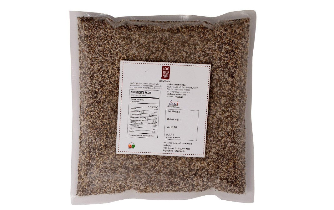 Good Food Mart Chia Seeds    Pack  900 grams